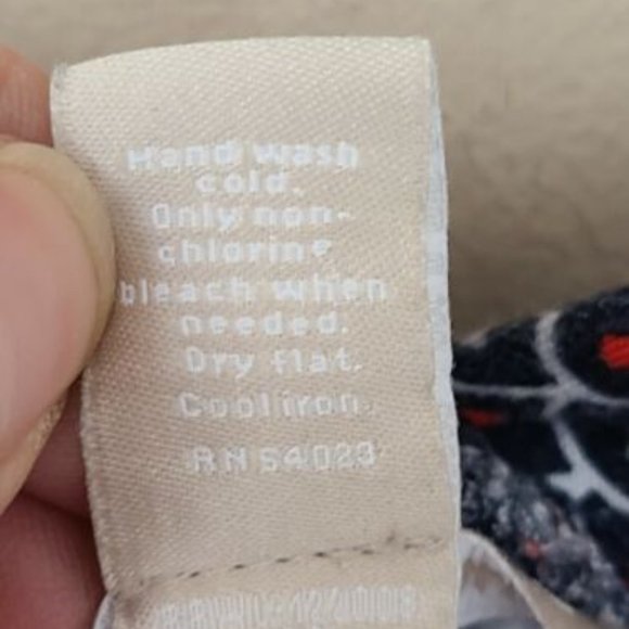 Banana Republic Racerback Tank Top XS Navy Red White Geometric Print - Picture 5 of 5